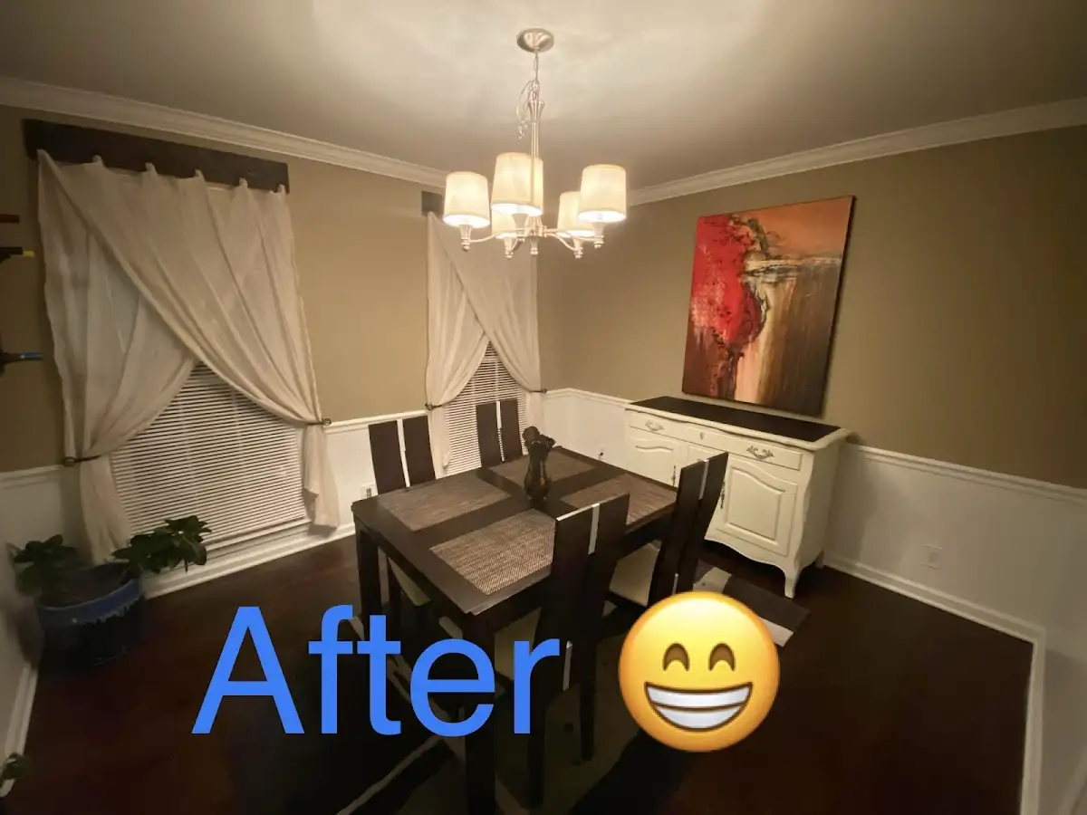 Professional dining room restoration after water damage in Sanford